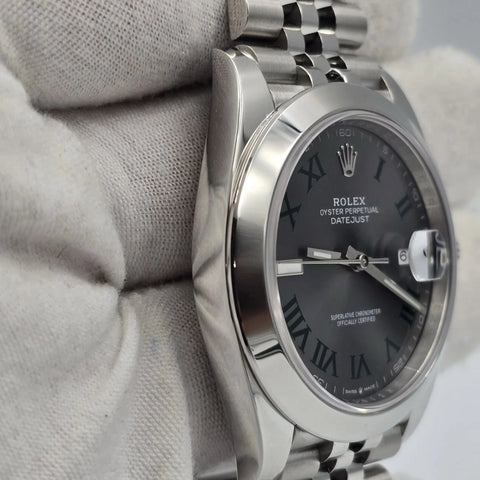 NEW 2025 Rolex Datejust 41mm Steel Smooth Wimbledon Dial Jubilee 126300 UNWORN