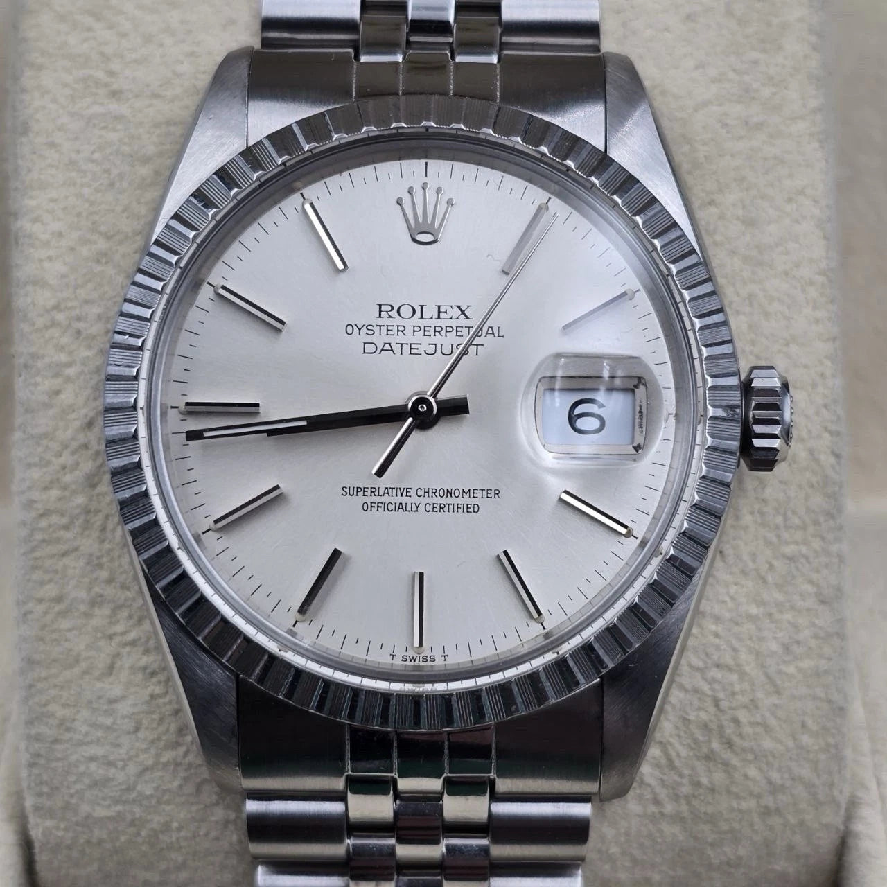 2024 RSC Rolex Datejust Stainless Steel Silver 36mm Automatic Men’s Watch 16030