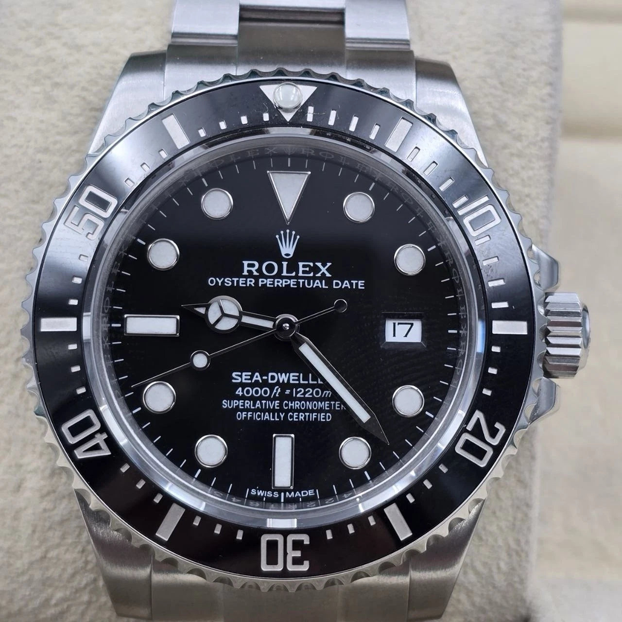 MINT Rolex Sea-Dweller 4000 SD4K Black Dial Ceramic Steel 40MM 116600 BOX