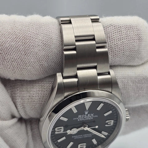 PAPERS MINT 2022 Explorer Black Dial Stainless Steel 36mm Watch 124270 BOX