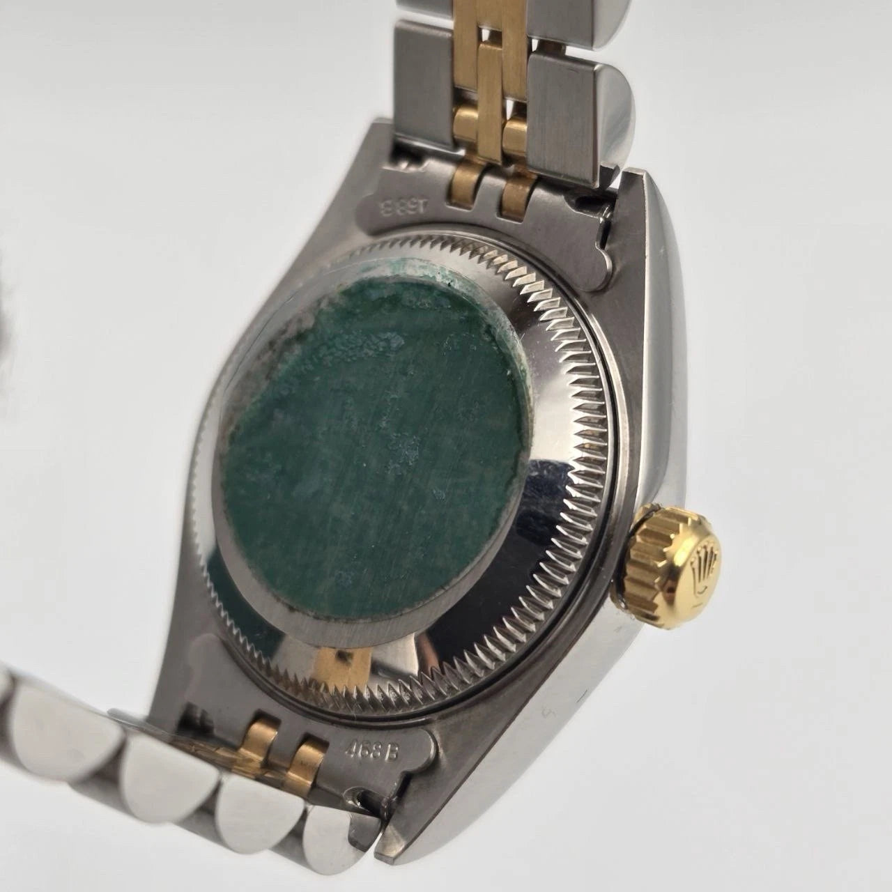 PAPERS Rolex Datejust Gold Steel Champagne Diamond Dial Jubilee 26mm 79173