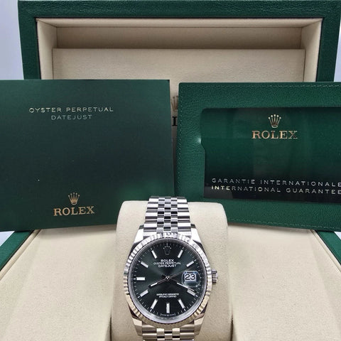 NEW 2026 Rolex Datejust 36mm 126234 Mint Green Dial Fluted Jubilee UNWORN