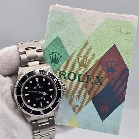 PAPERS MINT Rolex Submariner No-Date 14060M Steel Black Oyster Mens Watch 40mm