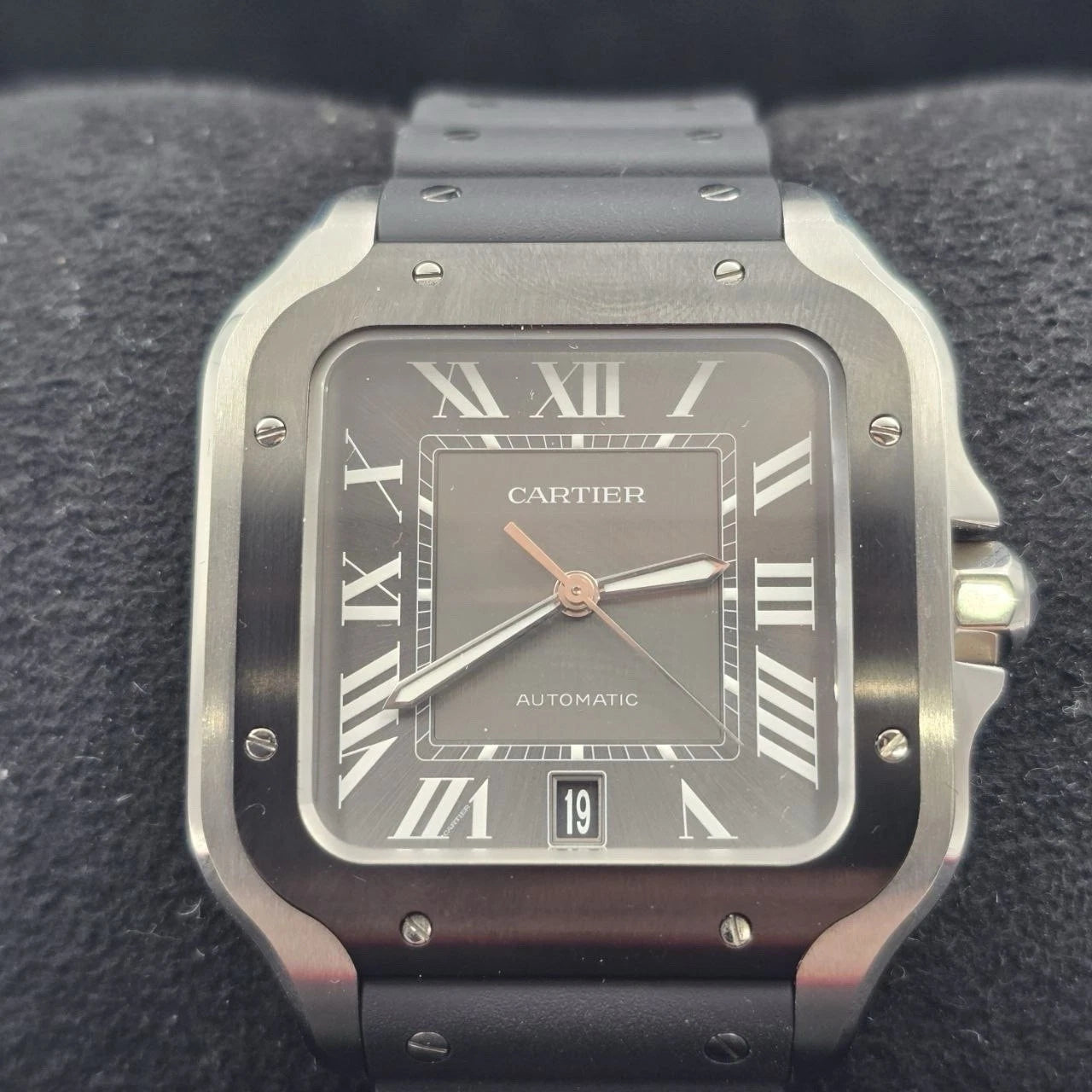 PAPERS 2025 Cartier Santos de Cartier WSSA0037 ADLC Gray Dial 39.8mm Watch BOX