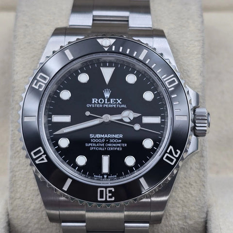 PAPERS 2022 Rolex Submariner No Date Ceramic Steel 41mm 124060 BOX