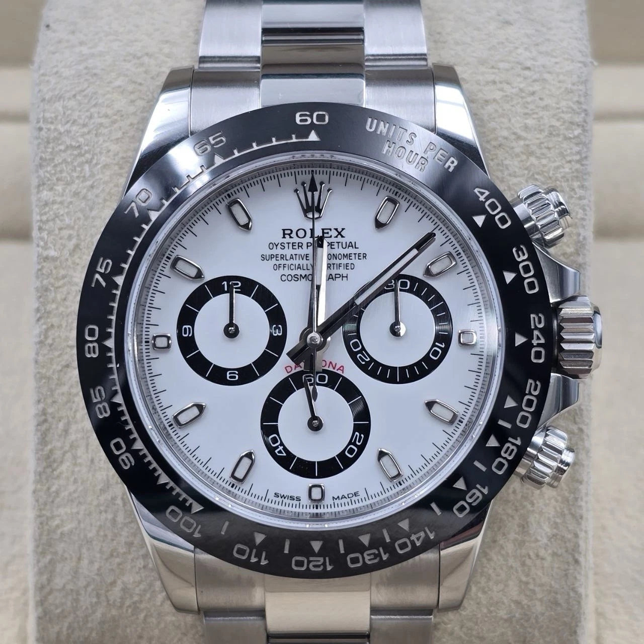 2023 PAPERS Rolex Daytona 116500LN Panda White Dial Ceramic 40mm Steel Watch BOX