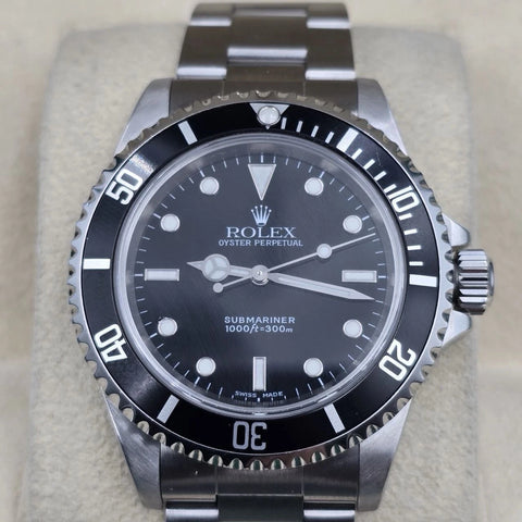 MINT 2000 PAPERS Rolex Submariner No-Date Steel Oyster 40mm Watch 14060 BOX