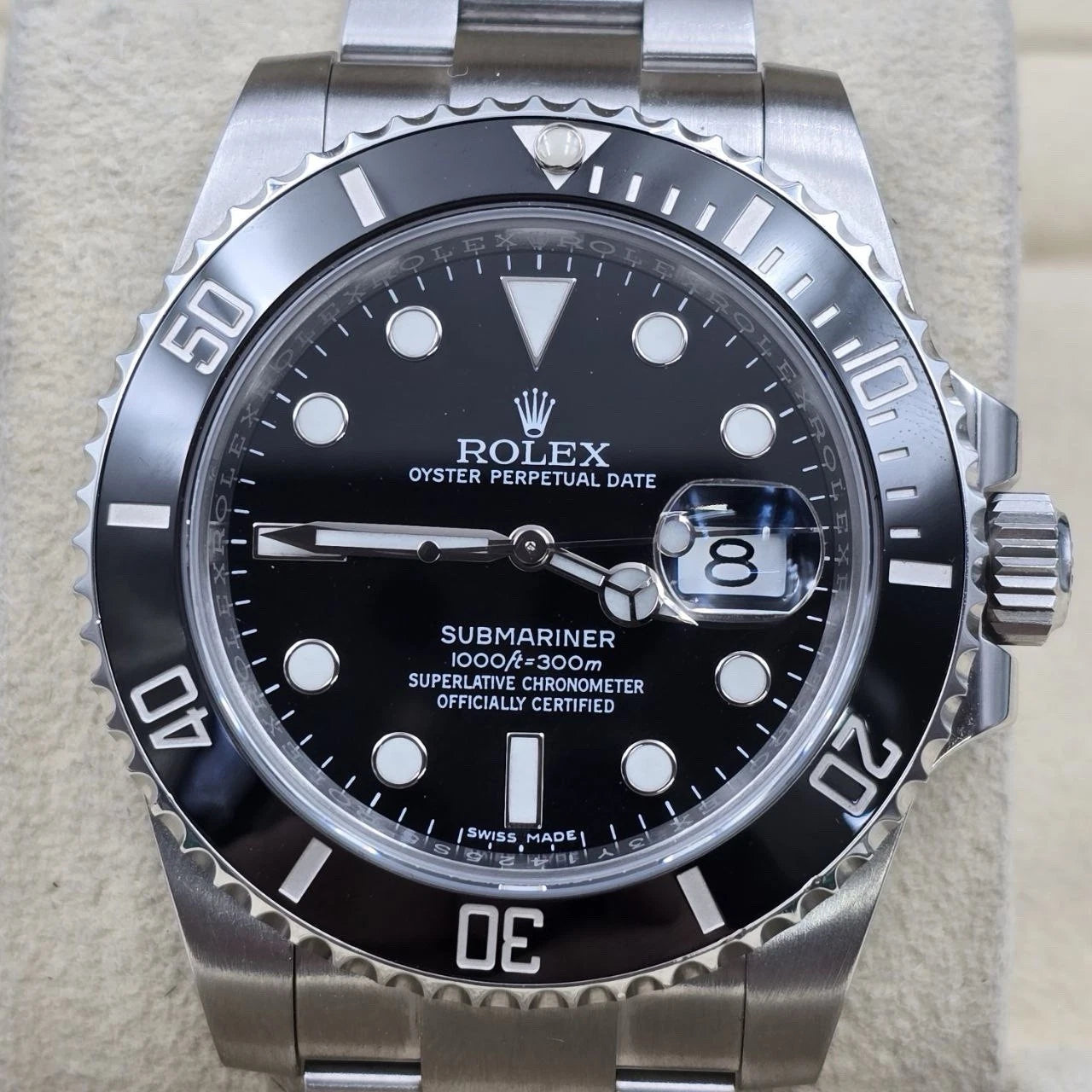 2017 PAPERS Rolex Submariner Date 116610LN Steel Black Ceramic 40mm Watch BOX