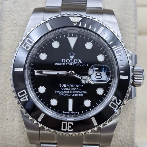 2017 PAPERS Rolex Submariner Date 116610LN Steel Black Ceramic 40mm Watch BOX