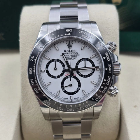 NEW 2026 STICKERED Rolex Cosmograph Daytona 40mm 126500LN Steel White Panda Dial