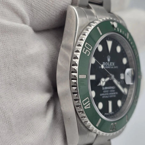 PAPERS 2013 MINT Rolex Submariner Hulk 116610LV Green 40mm Ceramic Watch BOX