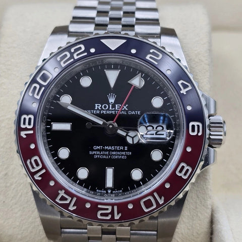 MINT PAPERS 2020 Rolex GMT Master Pepsi Red Blue Jubilee 126710BLRO Watch BOX
