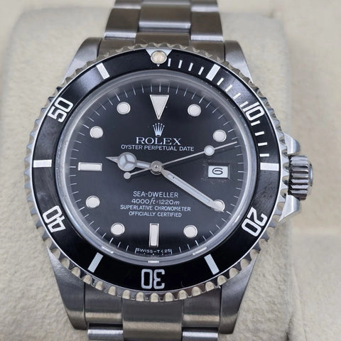 Rolex Sea-Dweller 16660 Triple Six Black Dial Steel Oyster 40mm Watch