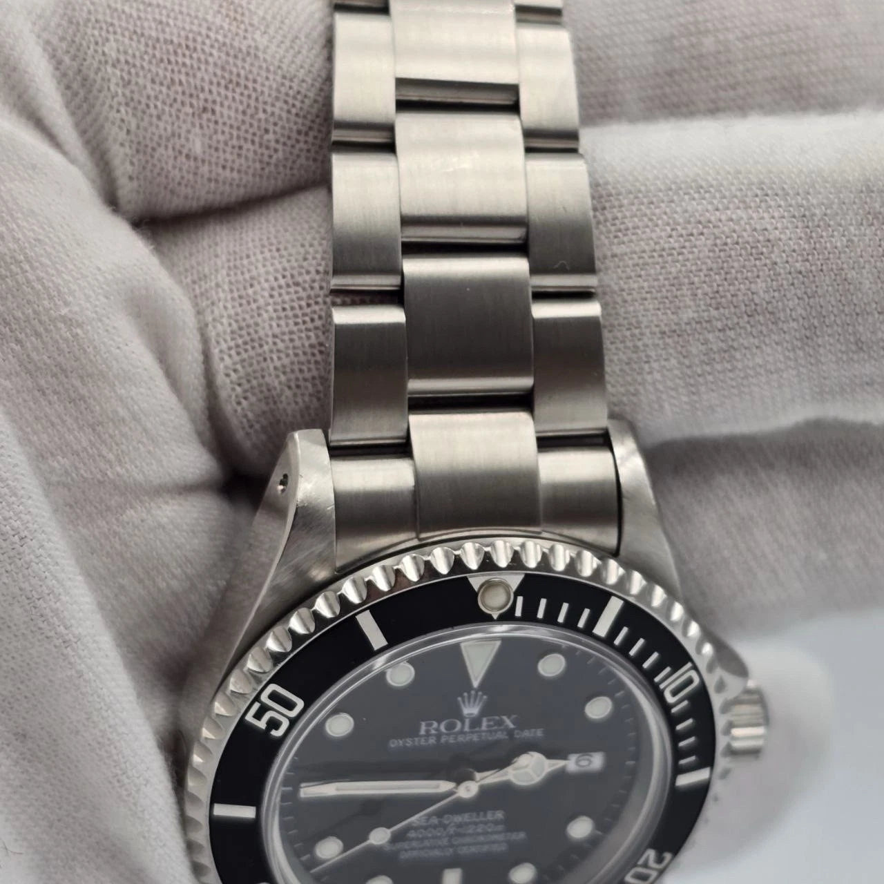 PAPERS Rolex Sea-Dweller 16600 Stainless Steel Black Dial 40MM Watch