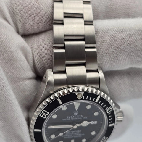 PAPERS Rolex Sea-Dweller 16600 Stainless Steel Black Dial 40MM Watch