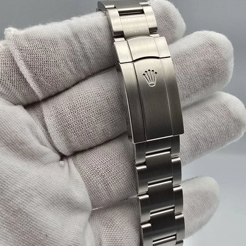 2025 MINT PAPERS Rolex Black Oyster Perpetual Steel 41mm Watch BOX 124300