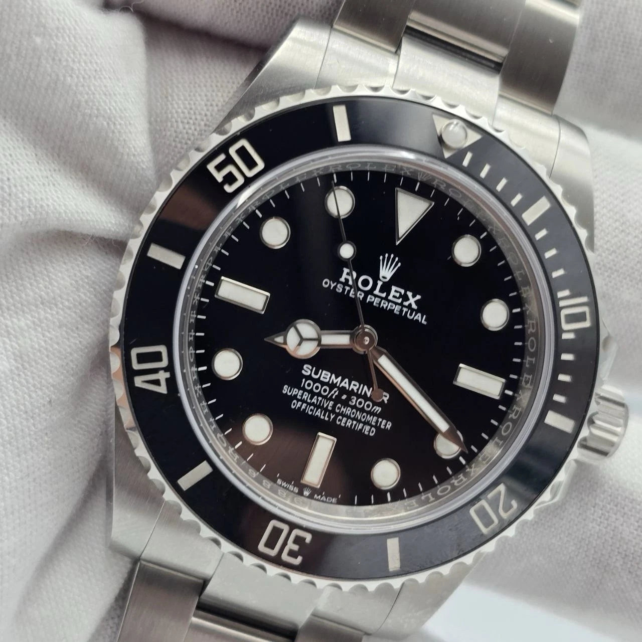 PAPERS 2024 MINT Rolex Submariner No Date Ceramic Steel 41mm 124060 BOX