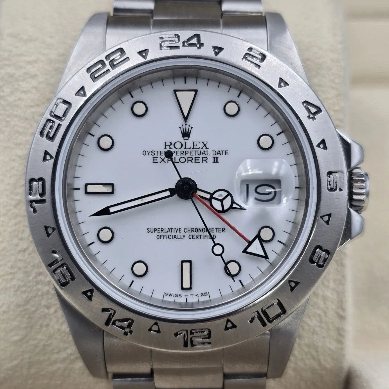 Rolex 16570 Explorer II Polar White Stainless Steel Automatic 40mm Watch