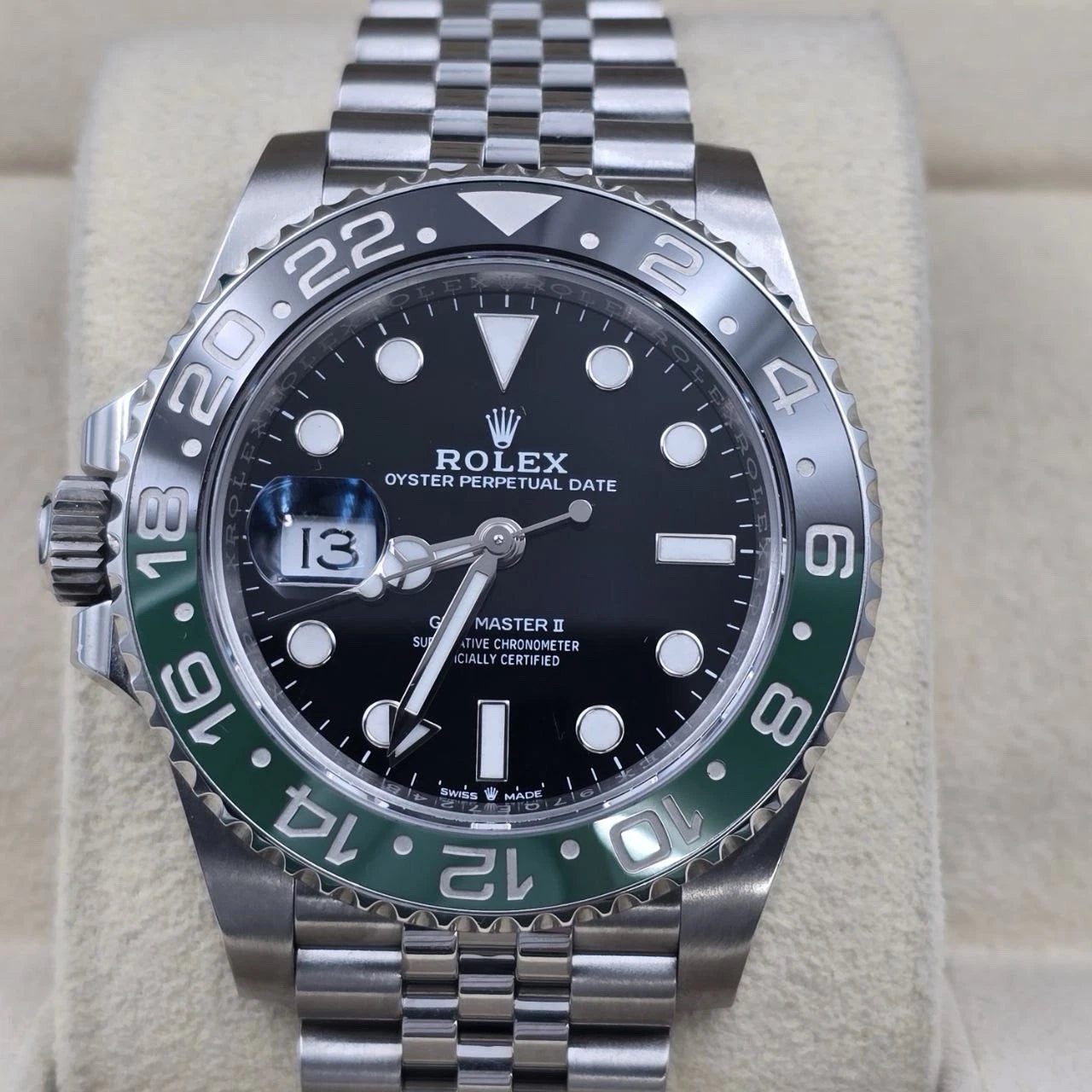 PAPERS 2024 Rolex GMT-Master II “Sprite” 40mm 126720VTNR Jubilee Black Dial BOX