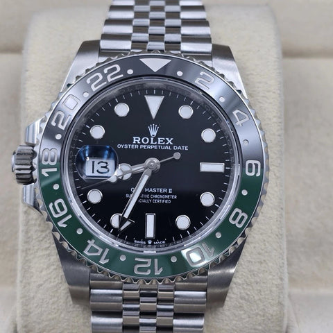 PAPERS 2024 Rolex GMT-Master II “Sprite” 40mm 126720VTNR Jubilee Black Dial BOX