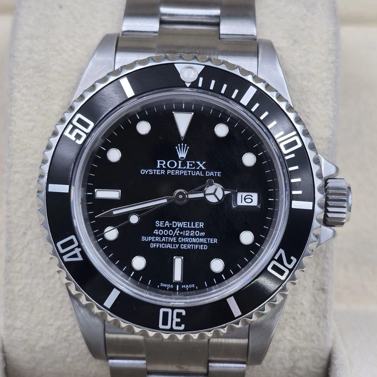 MINT PAPERS 2007 Rolex Sea-Dweller 16600 Stainless Steel Black Dial 40MM Watch