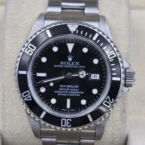 MINT PAPERS 2007 Rolex Sea-Dweller 16600 Stainless Steel Black Dial 40MM Watch