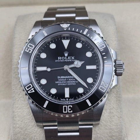 PAPERS 2023 MINT Rolex Submariner No Date Ceramic Steel 41mm 124060 BOX