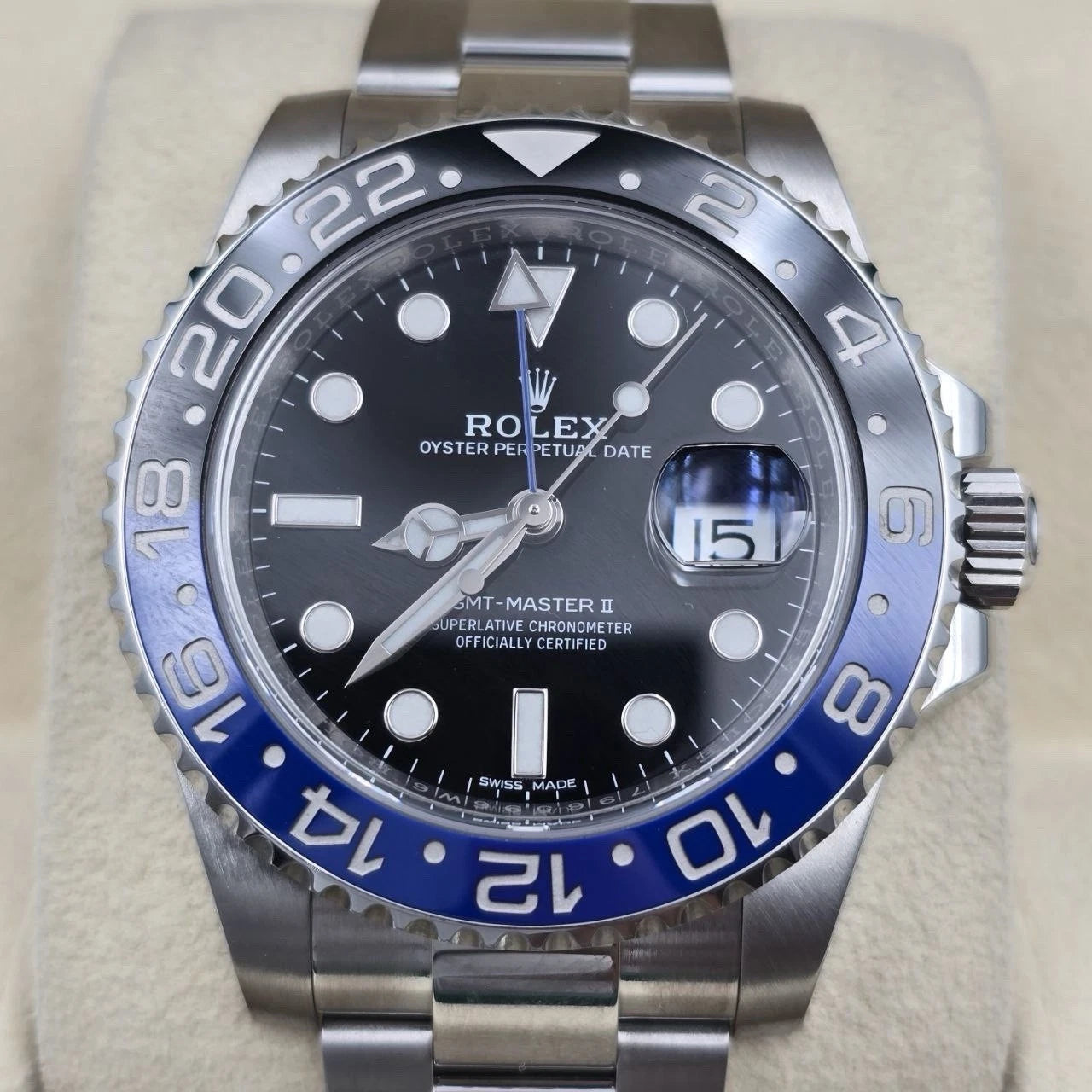 MINT 2018 PAPERS Rolex GMT Master II 116710BLNR Steel Ceramic Batman Watch BOX