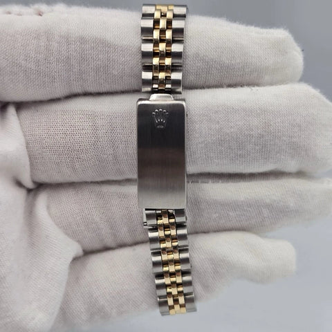 Rolex Datejust 79173 Two Tone Jubilee Champagne Diamond Dial 26mm Watch