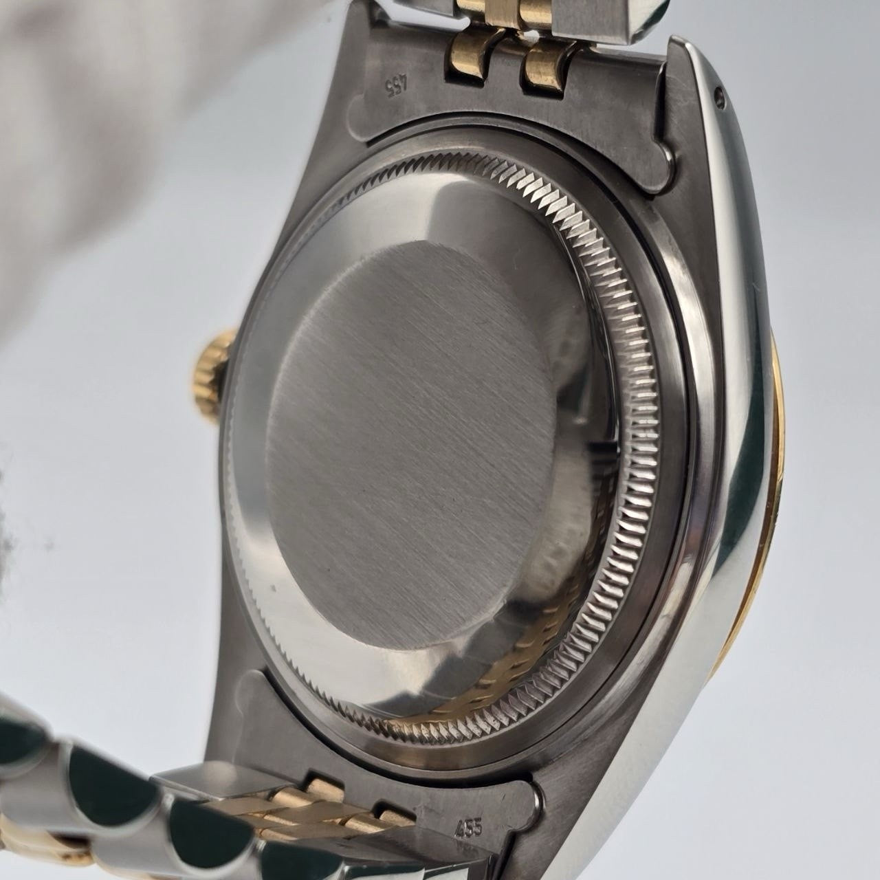 PAPERS Rolex Datejust Champagne Two-Tone Yellow Gold Jubilee 16013 36mm Watch