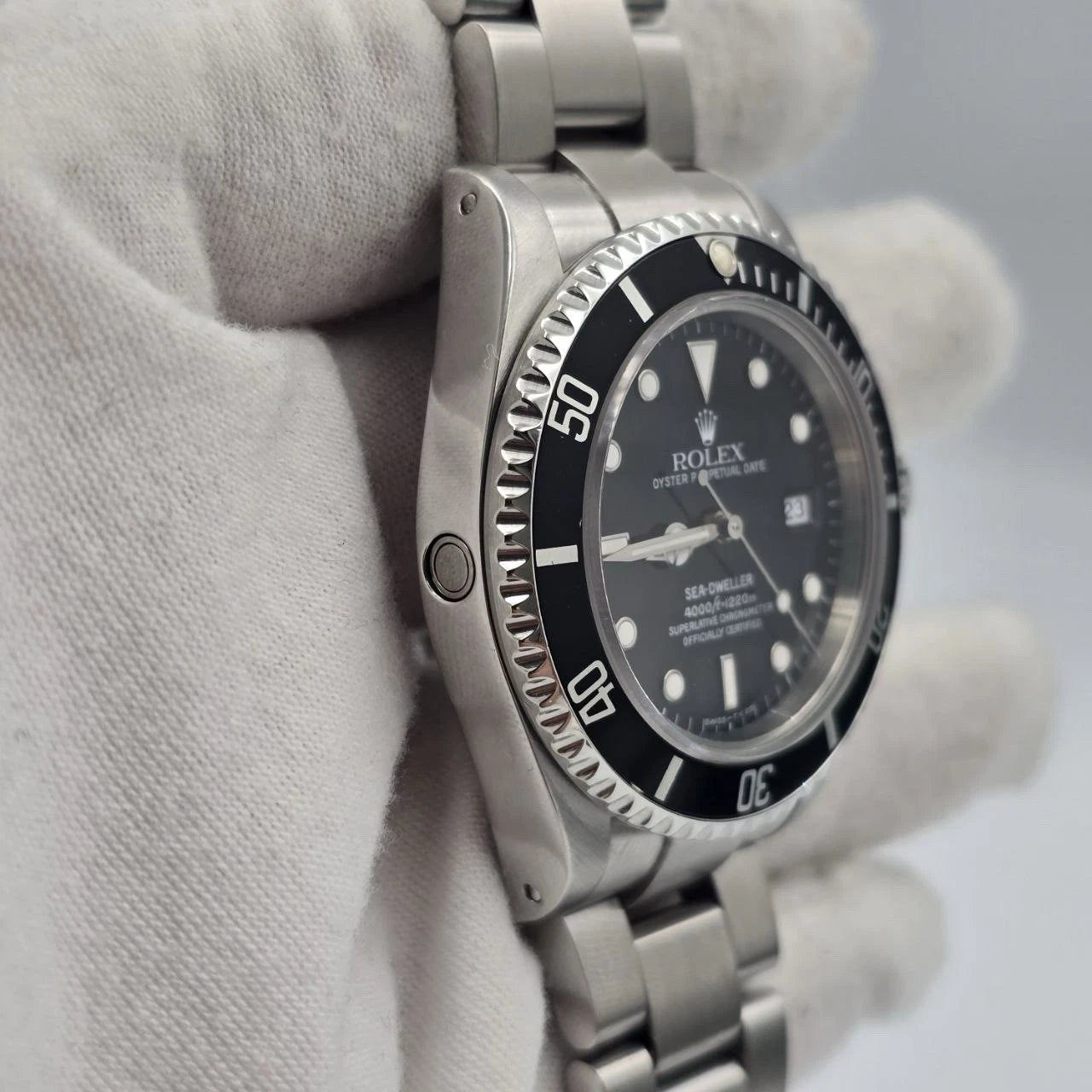 PAPERS Rolex Sea-Dweller 16600 Stainless Steel Black Dial 40mm Watch