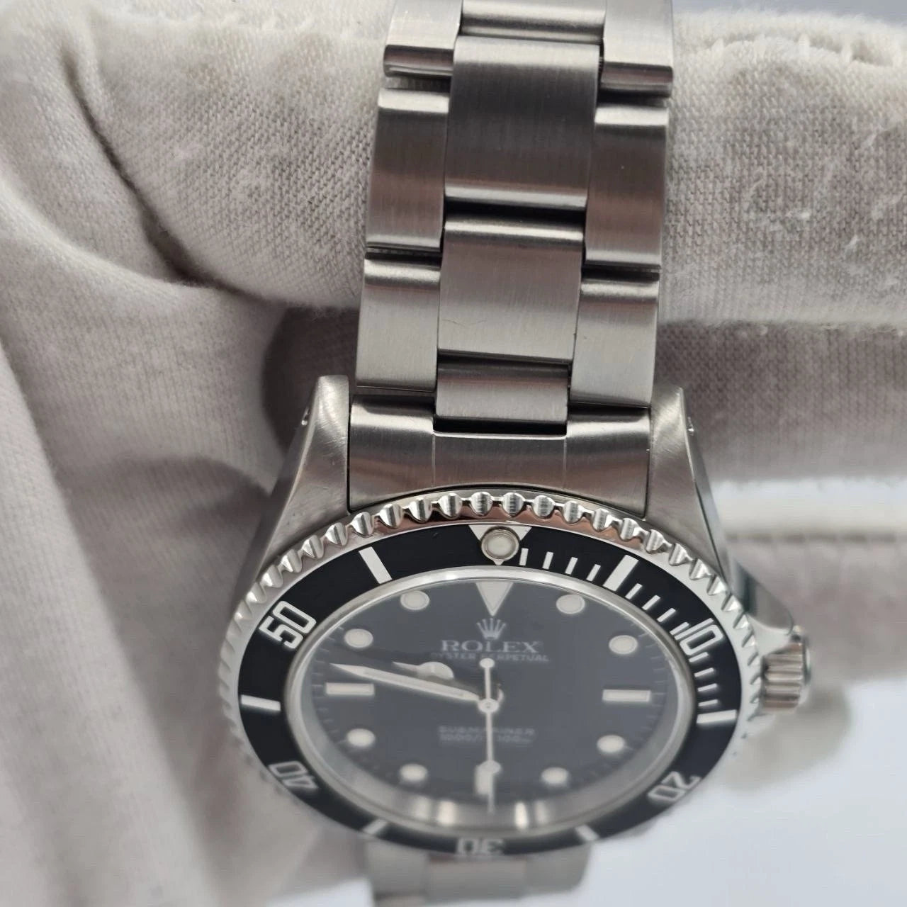 Rolex Submariner No-Date 2 Liner Black Dial Steel Oyster 40mm Watch 14060