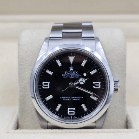 Rolex Explorer l 114270 36mm Stainless Steel Black Dial Watch