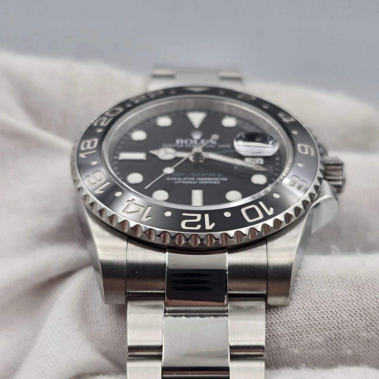 2014 PAPERS Rolex GMT Master II 116710LN Steel Ceramic "Green Arrow" 40mm BOX