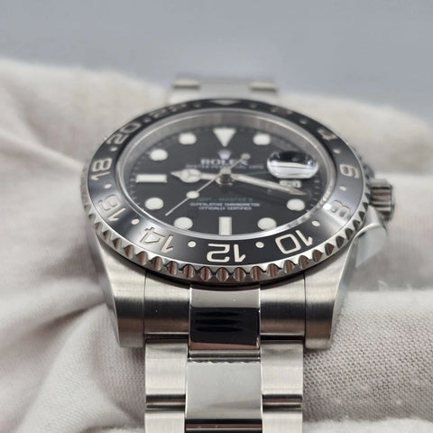 2014 PAPERS Rolex GMT Master II 116710LN Steel Ceramic "Green Arrow" 40mm BOX