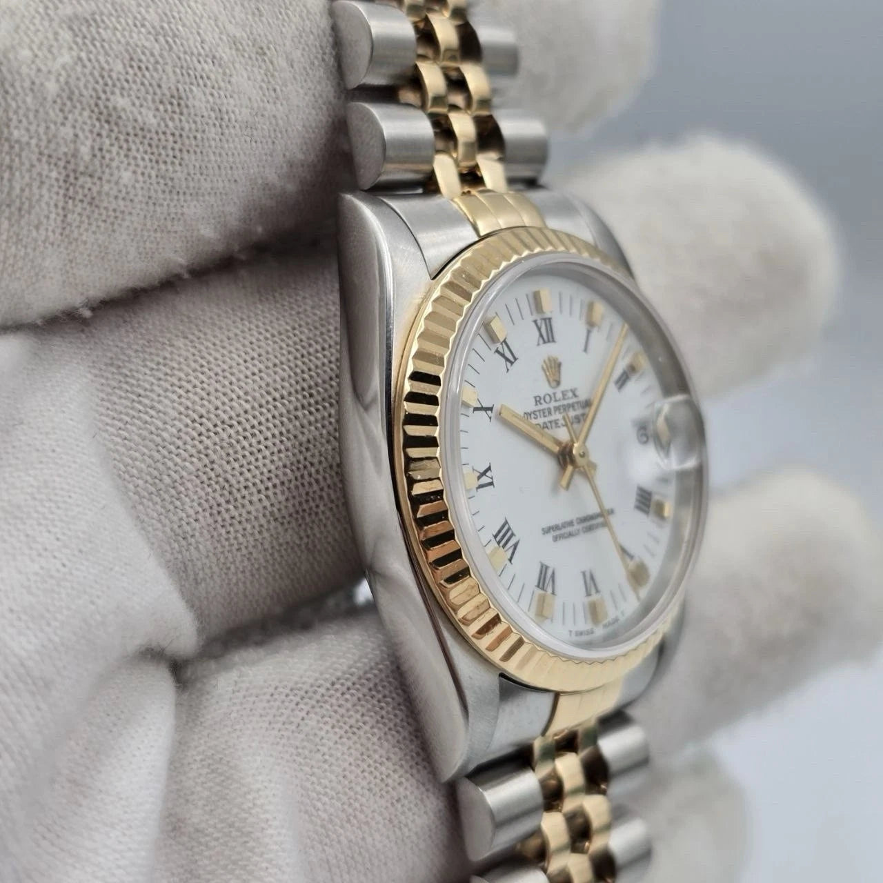 Rolex Datejust Midsize 68273 White Roman 2