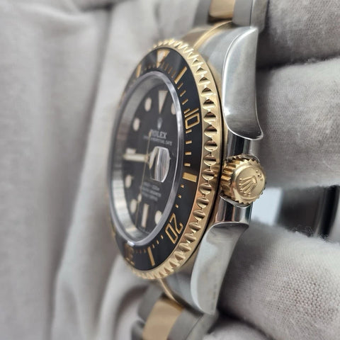2023 PAPERS Rolex Sea-Dweller 43mm Two-Tone Yellow Gold 126603 Black Dial BOX