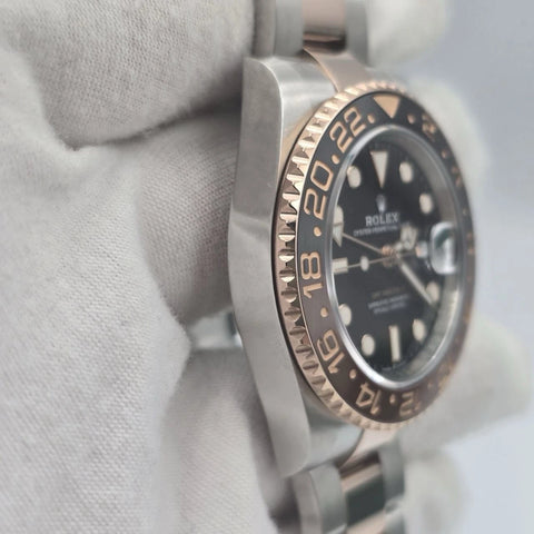 PAPERS 2019 Rolex GMT-Master II Rootbeer 40mm 126711CHNR Two-Tone Rose Gold BOX