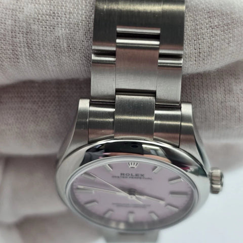 NEW 2025 Rolex Candy Pink Oyster Perpetual Stainless Steel 277200 31mm UNWORN