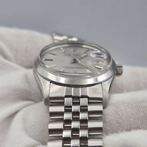 Rolex Oyster Perpetual Date Stainless Steel Smooth Bezel Jubilee 34mm 15000
