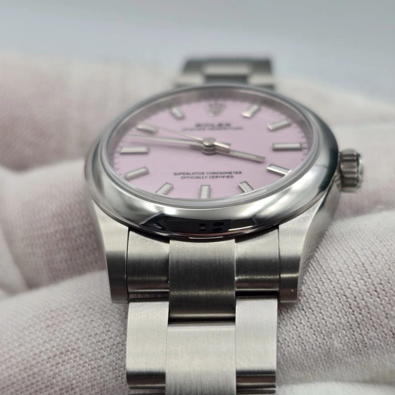 NEW 2025 Rolex Candy Pink Oyster Perpetual Stainless Steel 277200 31mm UNWORN