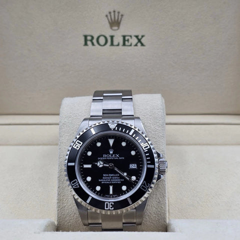 MINT PAPERS 2006 Rolex Sea-Dweller 16600 Stainless Steel Black Dial 40MM Watch