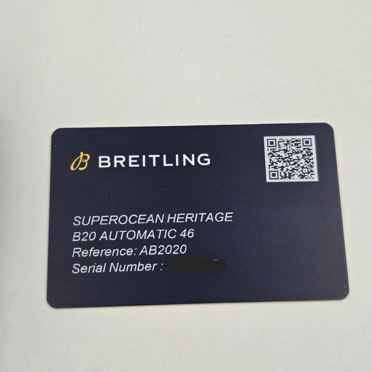 PAPERS Breitling Super Ocean Heritage B20 Black Dial Rubber 46mm AB2020 BOX