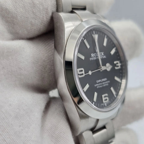 Rolex Explorer I 214270 Black Stainless Steel MK2 39mm Watch