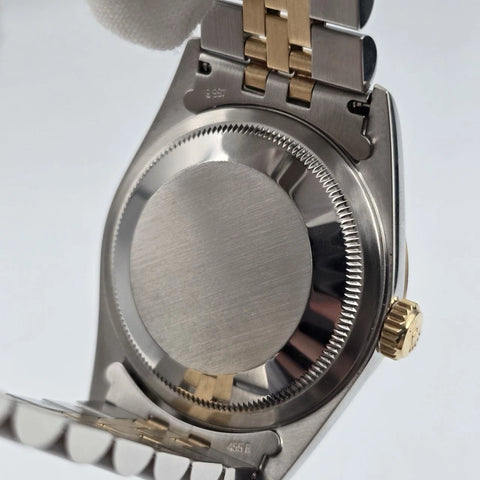 PAPERS Rolex Datejust 36mm Champagne Diamond Dial Two Tone Jubilee 16233 BOX