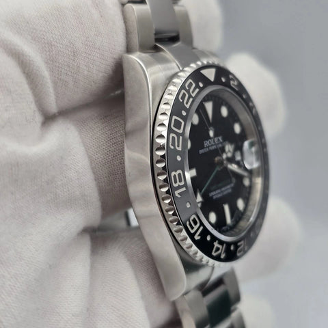 2016 PAPERS Rolex GMT Master II 116710LN Steel Ceramic "Green Arrow" 40mm BOX