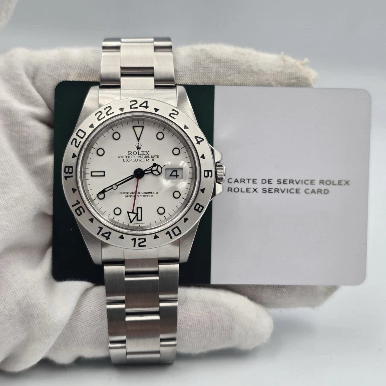 2026 RSC Rolex Explorer II Polar White Stainless Steel 40mm Watch 16570