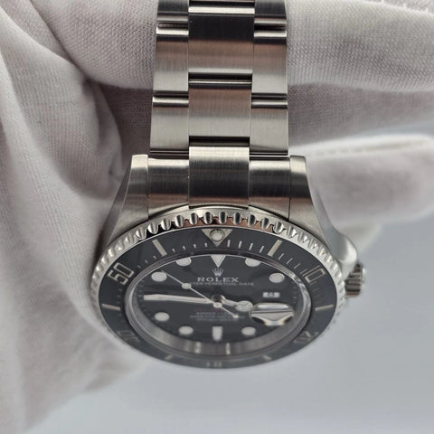 2023 PAPERS Rolex Sea-Dweller Black Red Letters Stainless Steel 43mm 126600 BOX