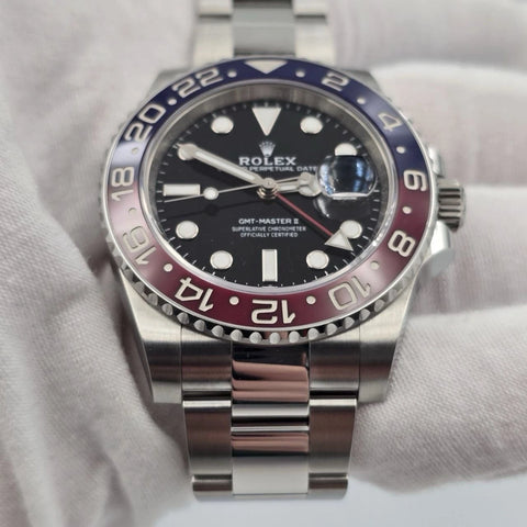 2024 PAPERS Rolex Pepsi GMT-Master ll Oyster Steel 40mm 126710BLRO BOX