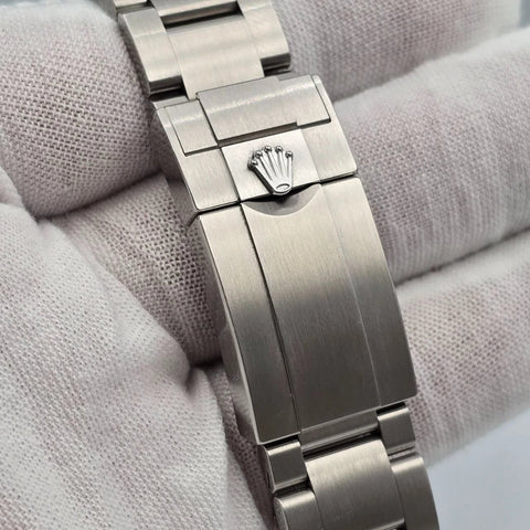 PAPERS 2025 Rolex Air King 126900 40mm Stainless Steel Black Dial Watch BOX